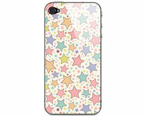 【SkinAT iPhone4\/4s手机背面贴纸 贴膜 小星星