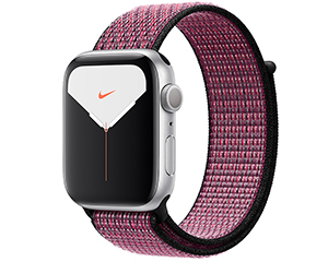 苹果Watch Nike Series 5(GPS+蜂窝网络/铝金属表壳/Nike回环式运动表带/44mm)