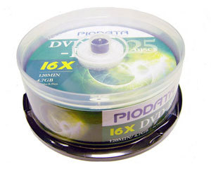 PIODATA DVD-R 16X(25Ƭװ)