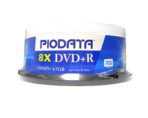 PIODATA DVD-R 8X(25Ƭװ)