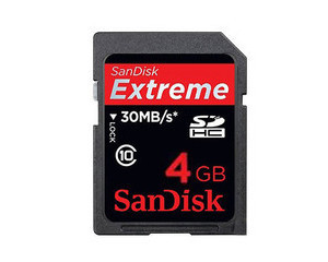SanDisk Extreme SDHC class10(4GB)