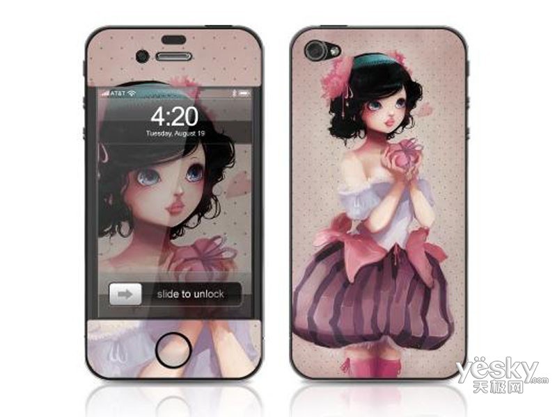 ideaskin 苹果 iphone 4s/4 皮肤 情人节