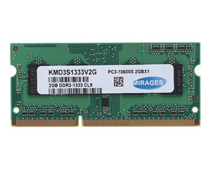 Ӱ2GB DDR3 1333 ʼǱڴ(KMD3S1333V2G)