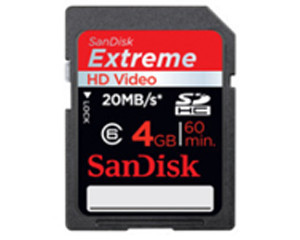  Extreme HD Video SDHC Class6(4GB)