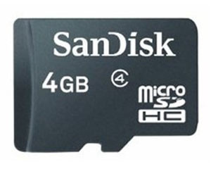  Micro SDHC/TF Class4(4GB)