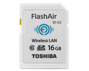 东芝FlashAir WiFi SDHC存储卡 Class10(W-03)(16GB)