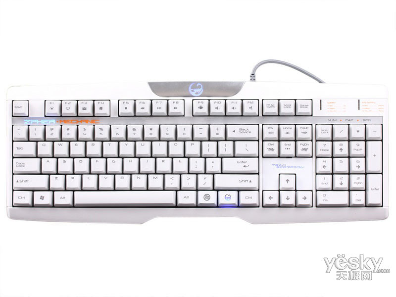 魔蝎机械风暴104键白色版机械键盘11