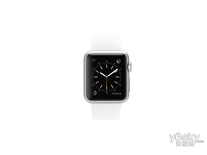 苹果watchsport42mm银色铝金属表壳搭配红色白色蓝色绿色粉色运动型