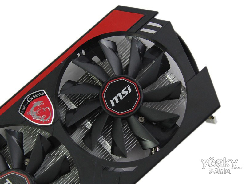 显卡 微星 微星gtx750ti gaming 2g 图片 机身细节 微星gtx750ti