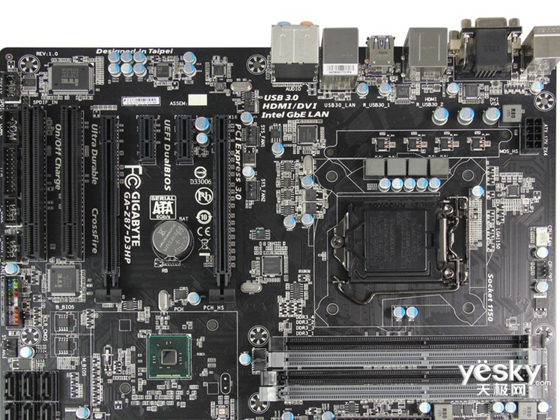 主板 技嘉 技嘉ga-z87-d3hp 图片