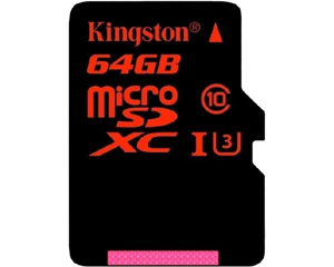 金士顿micro SDXC卡 Class10 UHS-I中国红(64GB)图片