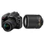 尼康D5300套机(18-55mm，55-200mm) 数码相机/尼康