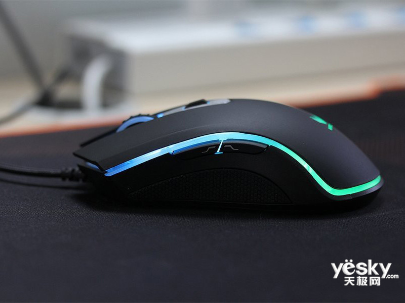 雷柏v25s幻彩rgb电竞游戏鼠标