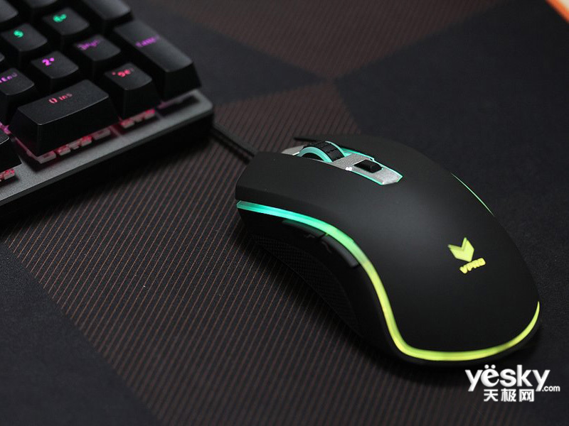 雷柏v25s幻彩rgb电竞游戏鼠标