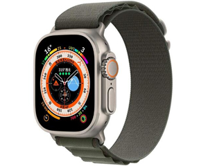 苹果Apple Watch Ultra 49mm(GPS+蜂窝网络/钛金属表壳/绿色高山回环式表带/大号)