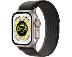 苹果Apple Watch Ultra 49mm(GPS+蜂窝网络/钛金属表壳/黑配灰色野径回环式表带/S/M)