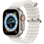 苹果Apple Watch Ultra 49mm(GPS+蜂窝网络/钛金属表壳/白色海洋表带) 智能手表/苹果